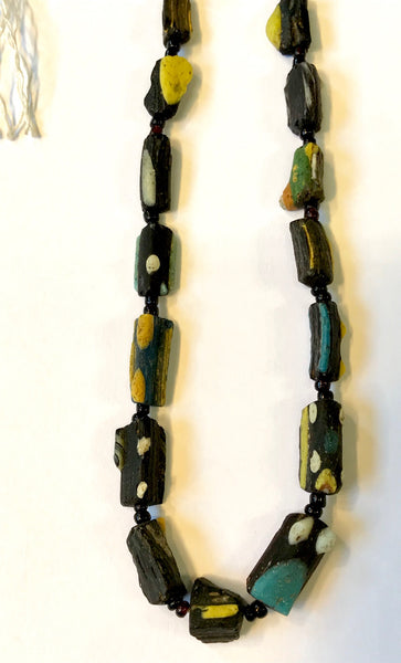 Ancient Black Roman glass beads
