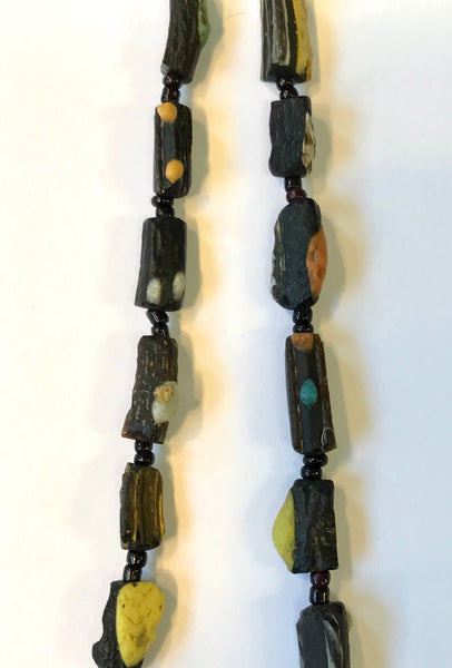 Ancient Black Roman glass beads